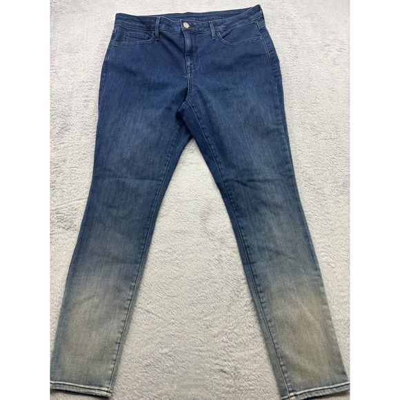 NYDJ Womens Jeans Size 12 Blue Wash Lift Tuck Technology Ombre - Picture 1 of 6